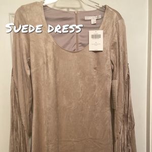Suede and fringe dress